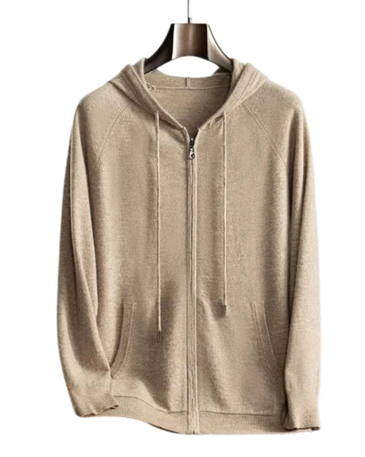 Gilet Augustin™ | En cachemire à capuche
