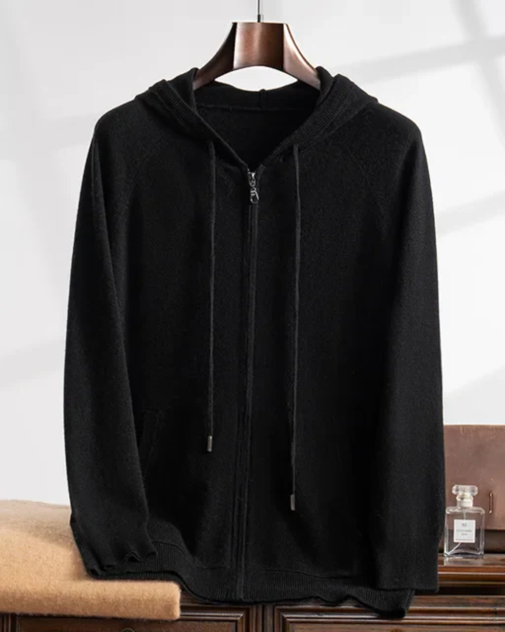 Gilet Augustin™ | En cachemire à capuche