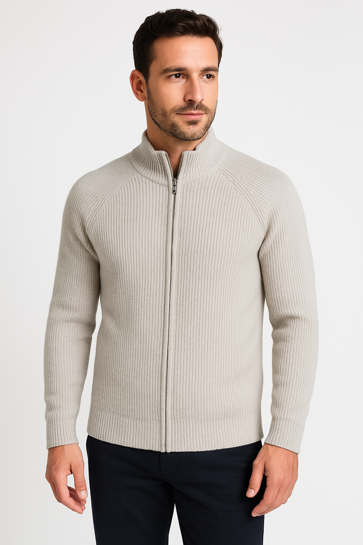 Cardigan Eloi™ | Zippé en laine mérinos