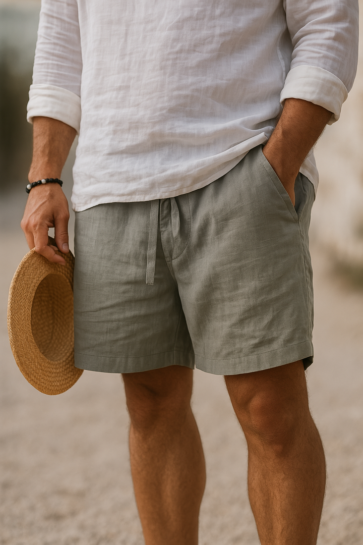 Shorts Adrien™  | élégant en lin à taille élastique