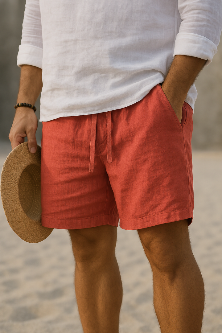 Shorts Adrien™  | élégant en lin à taille élastique